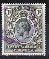 East Africa And Uganda 1912 King George V 1R Stamp In Fine Used Condition. - Protettorati De Africa Orientale E Uganda