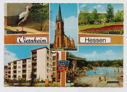 6806 VIERNHEIM, Vogelpark, Schwimmbad, Apostelkirche, Altenwohnheim, Tivoli-Park - Viernheim
