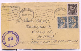 South Africa Worcester AIRMAIL CENSORED COVER To Austria 1946 - Luchtpost