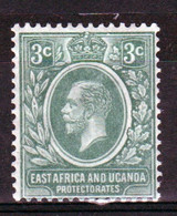 East Africa And Uganda 1921 King George V 3c In Mounted Mint Condition. - Protettorati De Africa Orientale E Uganda