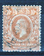 East Africa And Uganda 1921 King George V 10c In Fine Used Condition. - Protectorados De África Oriental Y Uganda