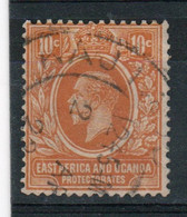 East Africa And Uganda 1921 King George V 10c In Fine Used Condition. - Protectorats D'Afrique Orientale Et D'Ouganda