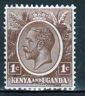 Kenya And Uganda 1922 King George V 1c In Mounted Mint Condition. - Kenya & Uganda