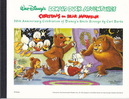 B01,383   Carnet Collector FDC   Monde    Walt Disney 50 Ans Donal Duck Noël Montagne Ours Guyane Guyana -- - Markenheftchen