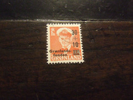 GROENLANDIA 1959 PRO GROENLANDESI 30+10 Su 25 C USATO - Neufs