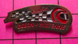 822 Pin's Pins / Beau Et Rare / THEME SPORTS / ECURIE OCEAN MAYENNE COURSE AUTO RALLYE - Autorennen - F1