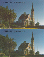 Namibia, NMB-021 And 021a, $10 Christuskirche, 2 Scans.  (SIE 30 And 31) - Namibia