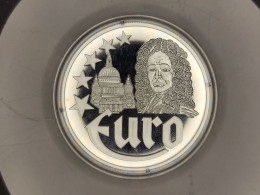MONNAIE COIN GRANDE BRETAGNE ARGENT SILVER 10 EURO EUROPA 1997 SIR CHRISTOPHER WREN - Sonstige & Ohne Zuordnung