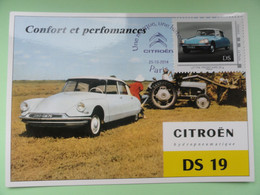 CARTE MAXIMUM CARD CITROEN DS FRANCE - Automobili