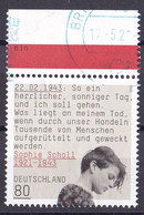 # (3606) BRD 2021 100. Geburtstag Von Sophie Scholl O/used (A1-51) - Oblitérés