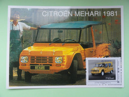 CARTE MAXIMUM CARD CITROEN MEHARI FRANCE - Cars
