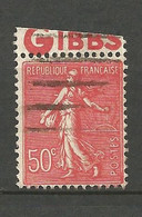 SEMEUSE Type I N° 199 GIBBS OBL - Autres & Non Classés
