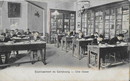 Julot1939 ..-- CARLSBOURG ..--  Une Classe . 1913? Vers BXL ( Melle Marie WALLON ) . Voir Verso . - Paliseul