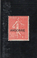 TIMBRE ANDORRE.  ANNEE 1931.  N° 15   NEUF  (xx) - Nuevos