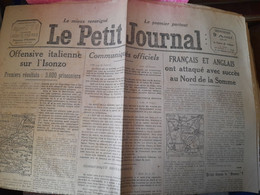 WWI Quotidien Le Petit Journal 9 Aout 1916 Offensive Italienne Sur L'isonzo Succés Au Nord De La Somme - Le Petit Parisien