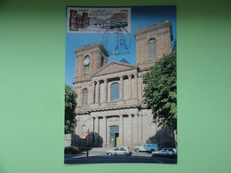 CARTE MAXIMUM CARD EGLISE SAINT CHRISTOPHE DE BELFORT FRANCE - Churches & Cathedrals