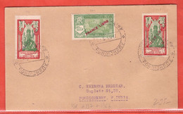 INDE LETTRE FRANCE LIBRE DE 1941 DE PONDICHERY - Lettres & Documents