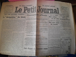WWI Quotidien Le Petit Journal 16 Aout 1916 Sur La Somme A L'est De Verdun Reims Bombardéee Echo D'alsace Dessin  Zislin - Le Petit Parisien