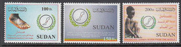 2002 Sudan Guinea Worm Eradication Health  Complete Set Of 3 MNH - Sudan (1954-...)