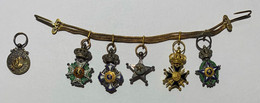 Décorations Médailles Réductions. Ordre Léopold, Ordre Royal Du Lion , Etoile Congo, Croix Militaire, Etoile Africaine - Belgien