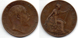 Grande Bretagne Penny 1909 TB+ - D. 1 Penny