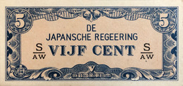 Netherland Indies 5 Cents, P-120c (1942) - UNC - Nederlands-Indië