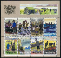 FAEROE ISLANDS 2007 Death Anniversary Of Huðin Bru MNH / **.  Michel 599-606; SG 542-49 - Faroe Islands