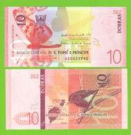 SAO TOME & PRINCIPE 10 DOBRAS 2020/2021  P-W77  UNC - Sao Tome En Principe