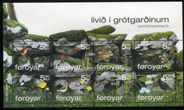FAEROE ISLANDS 2007 Wildlife Of Stone Walls MNH / **.  Michel 615-22;  SG MS554 - Faroe Islands