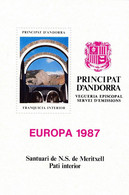 ANDORRE Vigueria Episcopal - Bloc Feuillet EUROPA 1987 - NEUF** TB - - Viguerie Episcopale