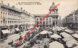 La Maison Communale Et Le Marché - Delhaize Frères - St-Jans-Molenbeek - Molenbeek-St-Jean - St-Jans-Molenbeek - Molenbeek-St-Jean