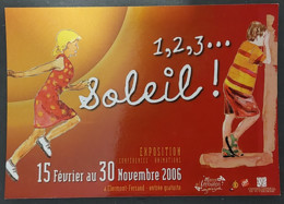 Carte Postale "Cart'Com" (2006) 1,2,3... Soleil ! (exposition Maison De L'Inovation) Clermont-Ferrand - Advertising