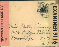 1940 Approx. Cover To New York With American And Irish Censor. - Autres & Non Classés