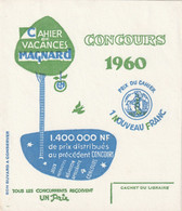 Buvard  - MAGNARD Cahier De Vacances Concours 1960 - Voir Scan - Papeterie