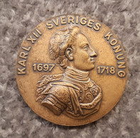 Sweden Shooting Medal 1987 With Carolus XII (1697-1718) - Monarquía / Nobleza