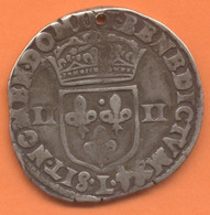 HENRI IV    1/4 ECU 1603 L BAYONNE - 1589-1610 Henry IV The Great