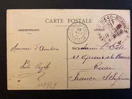 CP Rade De DIEGO SUAREZ 14 Juillet OBL.28 NOV 13 CAMP D'AMBRE MADAGASCAR + PLACE DE DIEGO-SUAREZ + Signée Necta PAYET - Cartas & Documentos