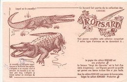 BU 2347 /   BUVARD       CAHIER RONSARD  CROCODILE       (21,00 Cm X 13,50 Cm ) - Papeterie