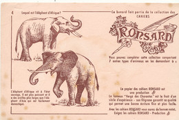 BU 2348 /   BUVARD       CAHIER RONSARD  ELEPHANT   (21,00 Cm X 13,50 Cm ) - Papeterie