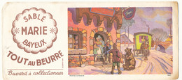 BU 2372 /   BUVARD SABLE MARIE TOUT AU BEURRE BAYEUX  CALVADOS   (23,50 Cm X 10,50 Cm ) - Sucreries & Gâteaux