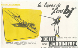BU 2403 /   BUVARD     LES LECONS DE LORD BJ BELLE JARDINIERE     (21,50 Cm X 13,50 Cm) - Textile & Vestimentaire