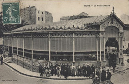 CPA CP Algérie Bone La Poissonnerie Brau éditeur Bône CAD Constantine 1909 YT 137 - Annaba (Bône)