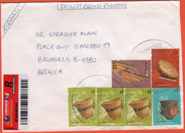 ARGENTINA - 2006 - 6 Stamps - Registered - Viaggiata Da Buenos Aires Per Brussels, Belgium - Briefe U. Dokumente