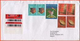 ARGENTINA - 20?? - 7 Non-canceled Stamps - Registered - Viaggiata Da Buenos Aires Per Schilde, Belgium - Brieven En Documenten