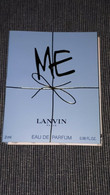 ÉCHANTILLON PARFUM ME LANVIN EAU DE PARFUM POUR COLLECTION - Parfumproben - Phiolen