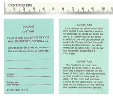 B67-43 CANADA Customs Douane Label Etiquette From 1977 MNH - Vignette Locali E Private