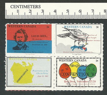 B67-45 Western Canada Concept Party 1981 Political Stamps MNH - Viñetas Locales Y Privadas