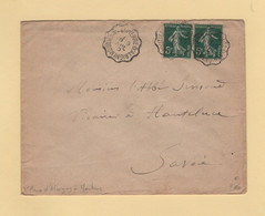 Convoyeur St Pierre D'Albigny A Moutiers - 19 Juil 1912 - Railway Post
