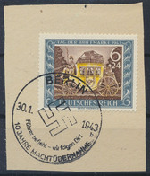 DR 1943  / MiNr.   828 Auf Papier  O / Used   (b476) - Used Stamps
