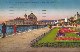 Nice Promenade Des Anglais, Casino De La Jetée Et Les Hôtels - Places, Squares